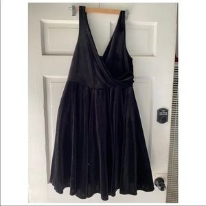 Never worn black velvet dress